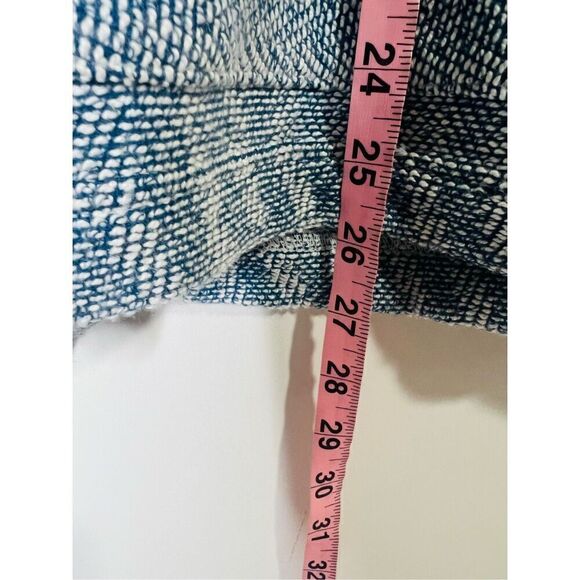 Faherty Whitewater French Terry Blue White Pullover Hoodie - Picture 8 of 9